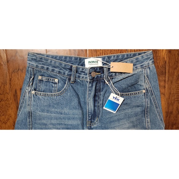 NWT MONOX Future A Choose Men's Blue Denim Relaxed Fit Baggy Jeans Sz 30x29.5" - Picture 2 of 7